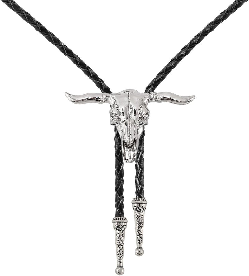 Sansths Bolo Tie for Men Cowboy Tie Native American Retro Western Necklace Cowboy Cowgirl Accessories for Men Women - Image 1